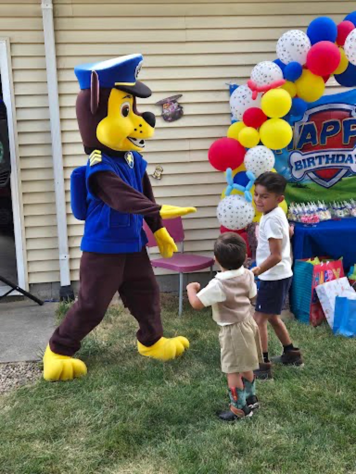 Hire Chase for parties and events - professional character performer