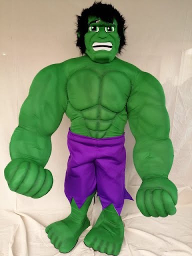Hire Hulk for birthday parties - Incredible Green superhero character performer