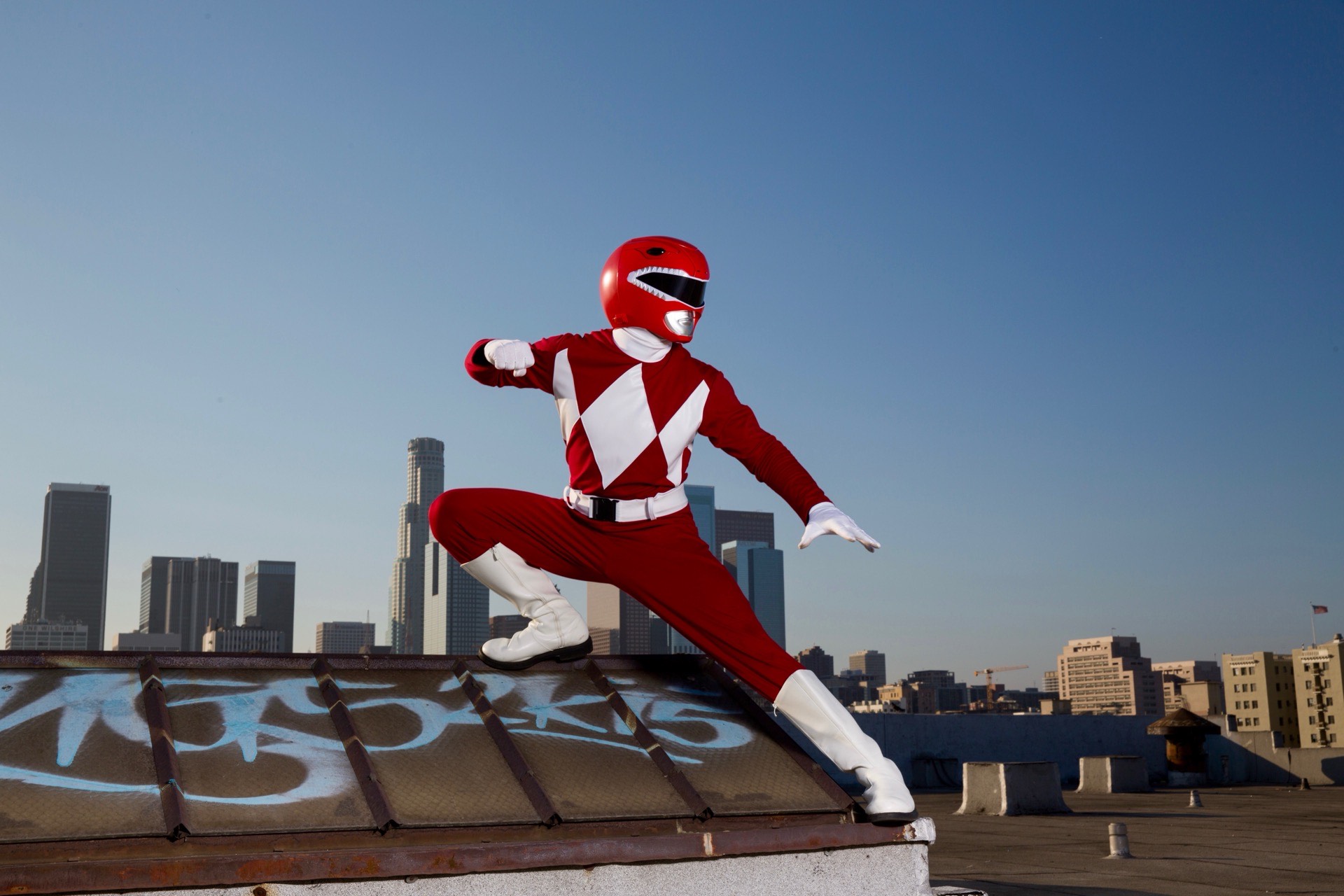 Hire Power Ranger for birthday parties - action hero character performer