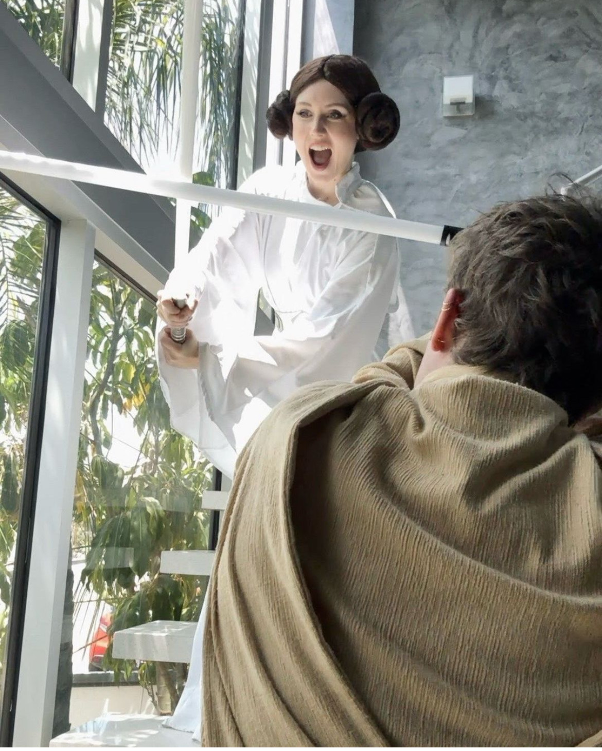 Jedi training at kids party Miami